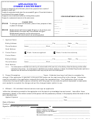 Form 606 - Application To Change A Water Right