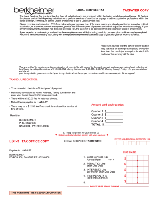 form-lst-3-local-services-tax-individual-return-printable-pdf-download