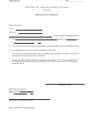 Form Au-281.18 - Special Survivor's Affidavit June 1999