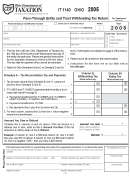 Form It 1140 - Pass-through Entity And Trust Withholding Tax Return - 2005
