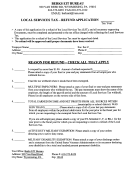 Local Services Tax - Refund Application