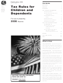 Publication 929 - Tax Rules For Children And Dependents - 2006