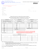Business Tangible Property Return - Prince William County Tax Administration Division - 2010 Printable pdf