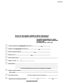 Form 04dol072658 - State Of Delaware Unemployment Insurance - 2014