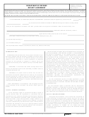 Form 441 - Security Agreement - 2008