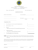 Hospitality Fee Form - Town Of Port Royal