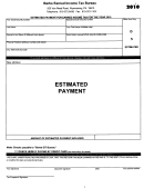 Estimated Payment For Earned Income Tax Form For The Year 2010