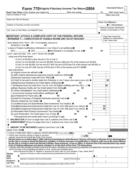 form-770-virginia-fiduciary-income-tax-return-2004-printable-pdf