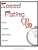 Speed Dating Flyer Template
