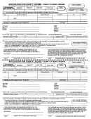Application For County License Form - 2010 Printable pdf