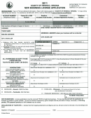 New Bussiness License Application Form - 2011
