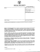 Form Ssa-7011-f4/ef - Social Security Administration Statement Of Employer