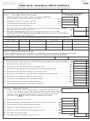 Form 104cr - Individual Credit Schedule - 2009 Printable pdf