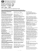 Instructions For Form 1120-sf - (rev. Sept. 1996)