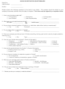 Nexus Investigation Questionnaire Form
