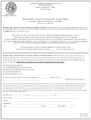 Form 8-nr-2 - Rescission Notice And Notification Form - 2011