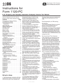 Instructions For Form 1120-pc - 2006