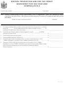 Biofuel Production And Use Tax Credit Worksheet For Tax Year 2009