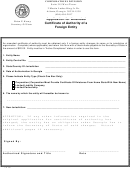 Form Cd 518 - Application For Amended Certificate Of Authority Of A Foreign Entity