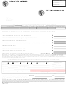 Communications Users Tax Statement - City Of Los Angeles Printable pdf
