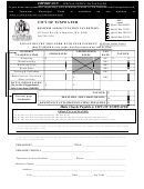 Business And Occupation Tax Return - City Of Tumwater - 2011