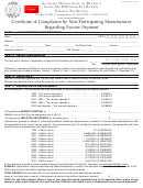 Fillable Form Tob: Npm-Esc Cert - Certificate Of Compliance By Non-Participating Manufacturer Regarding Escrow Payment - 2011 Printable pdf