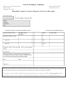 Monthly Liquor License Report Of Gross Receipts Form - City Of Northport, Alabama