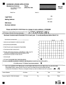 Fillable Form Rd-102 - Business License Application Printable pdf