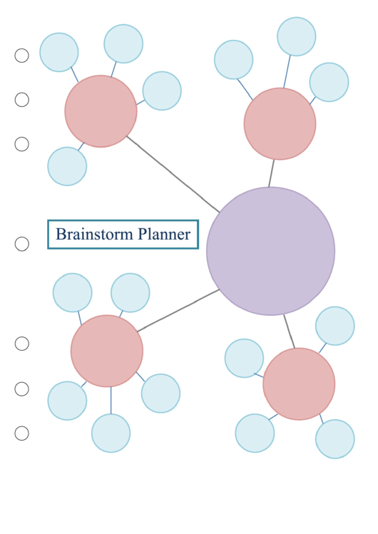 Brainstorm Planner Template Printable pdf