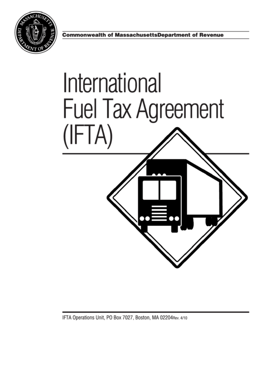 International Fuel Tax Agreement (Ifta) - Commonwealth Of Massachusetts Printable pdf