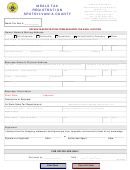Meals Tax Registration Spotsylvania County Form