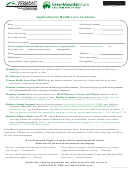 Application For Health Care Assistance Printable pdf