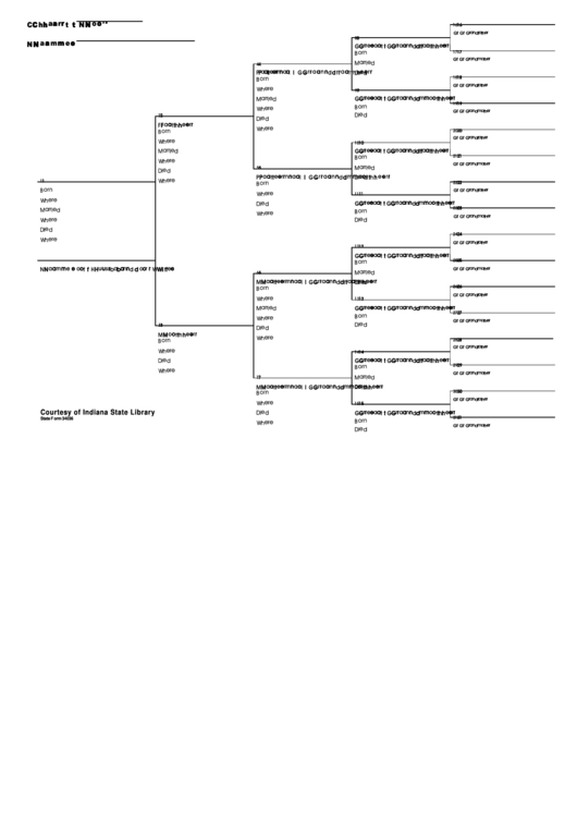 Fillable Family History Chart - Indiana State Library Printable pdf