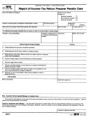 Form 5816 - Report Of Income Tax Return Preparer Penalty Case