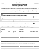 Form 04-625 - Authorization Of Agent Or Designee To Purchase Cigarette Tax Stamps - Alaska Department Of Revenue