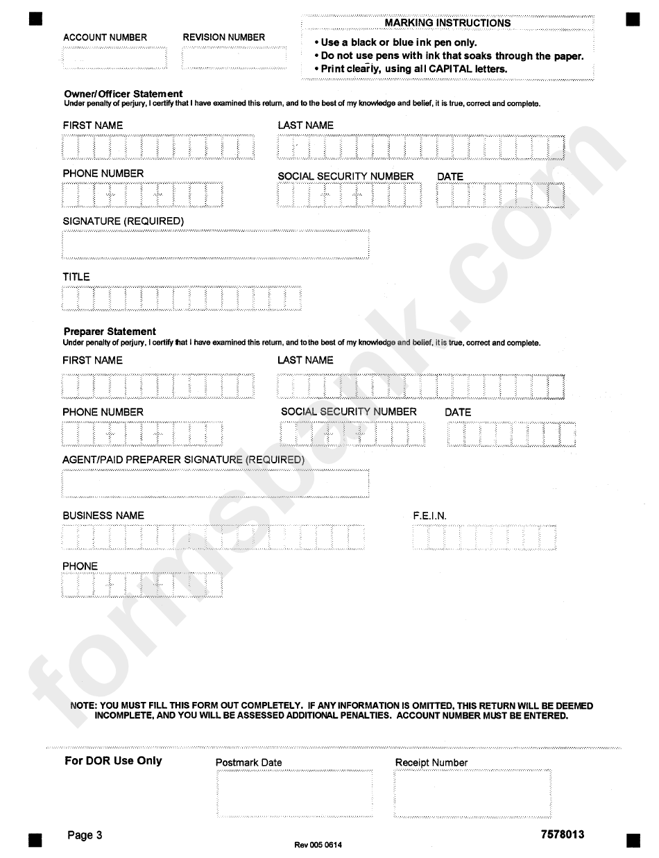 Electricity Use Tax Form - 7578 Residential Customers - State Of Illinois
