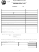 Form Otp-906 - Other Tobacco Products Tax Licensed Distributor's Monthly Return