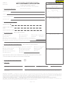 Form A-6 - Tax Clearance Application (2010)