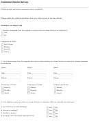 Nexus Customer/dealer Survey Form