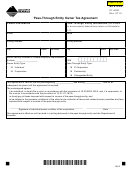 Montana Form Pt-agr - Pass-through Entity Owner Tax Agreement - 2010