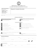 Request For Corporate Documents Form - 2010
