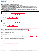 Form Il-1363 - Schedule B - Qualified Additional Residents - 2007