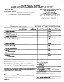 Sales, Use, Rental, Lodging, Gas, Liquor Tax Report - City Of Prattville, Alabama