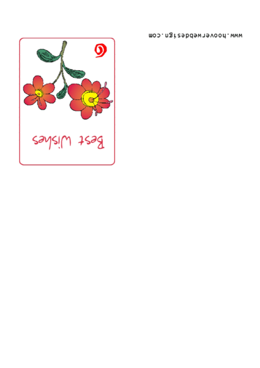 Best Wishes Greeting Card Template Printable pdf