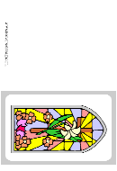 Stained-glass Window Greeting Card Template