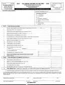 Form Br - Hillsboro Income Tax Return - 2010