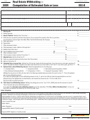 California Form 593-e - Real Estate Withholding - Computation Of Estimated Gain Or Loss - 2009