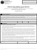 Form Bls-700-309 - Whitewater River Outfitter License Addendum