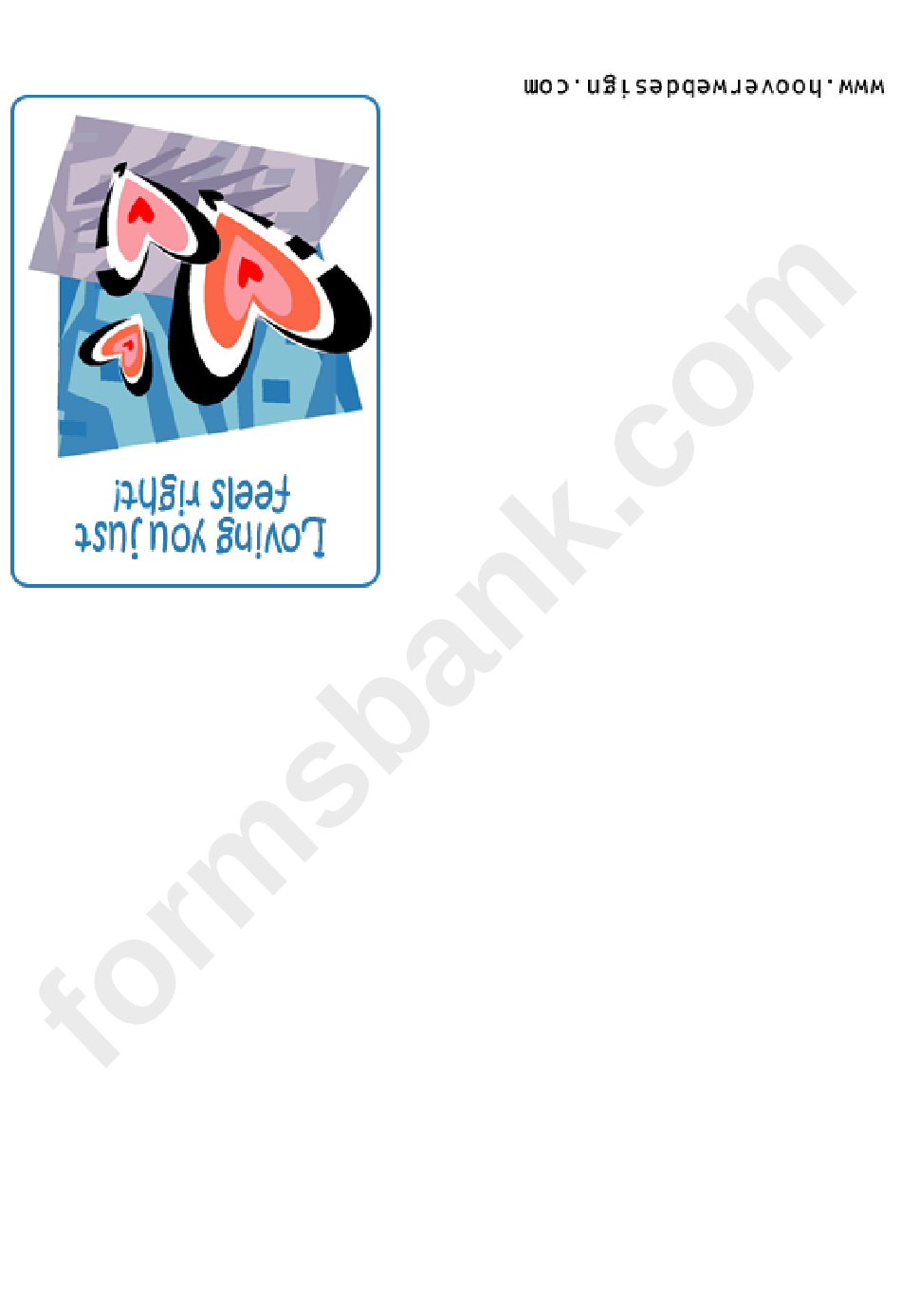 Loving You Just Feels Right Greeting Card Template