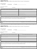 Form Pte-ta - New Mexico Nonresident Owner Income Tax Agreement - 2005